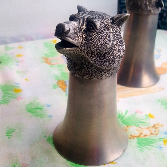 Other - Vintage Bear Stirrup Cup Pewter